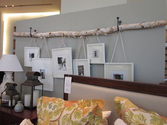 unique ways to hang pictures without frames on stairway | love this idea from cr