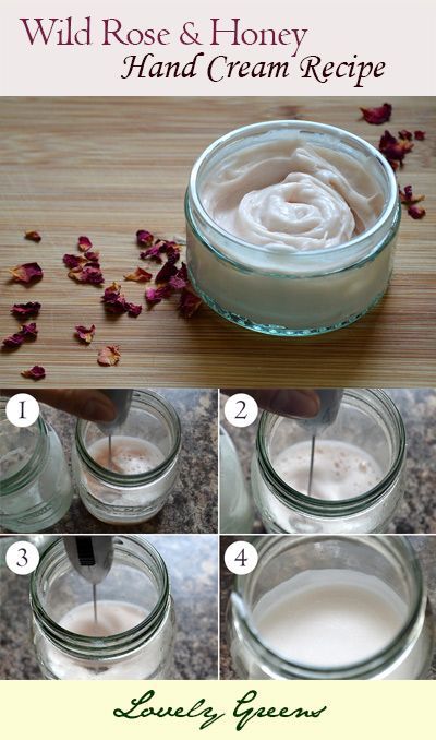Wild Rose  Honey Hand Cream: recipe from scratch