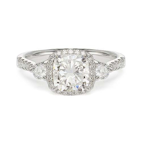 1.78 ct G SI1 CUSHION CUT DIAMOND ENGAGEMENT RING 18k – beautiful!