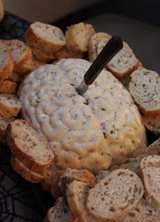 Brain Dip  1 can (10 oz) condensed mushroom soup 1 pkg (8 oz) cream cheese, soft