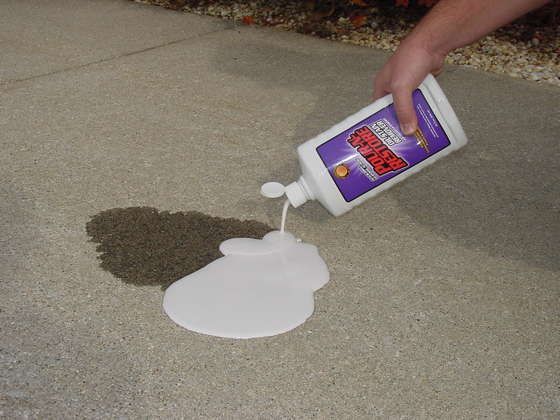 Cleaning oil stains on your driveway… one day I will need to know this