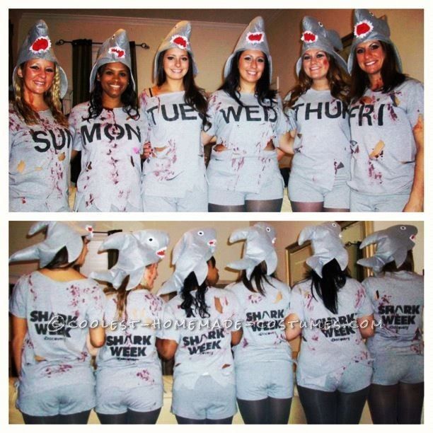 Creative Shark Week Girls Group Costume… This website is the Pinterest of cost