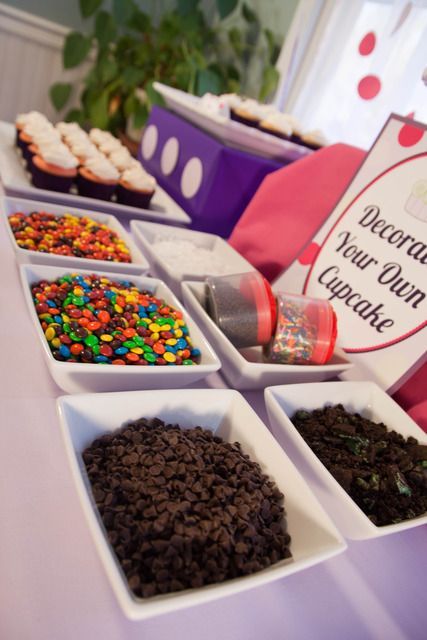 Cupcake Bar, you could do these and then just get a really pretty smash cake for