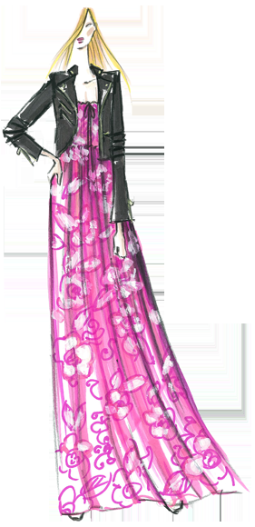 Designer Sketch by Juicy Couture – PANTONE Radiant Orchid Spring 2014 Pantone Fa