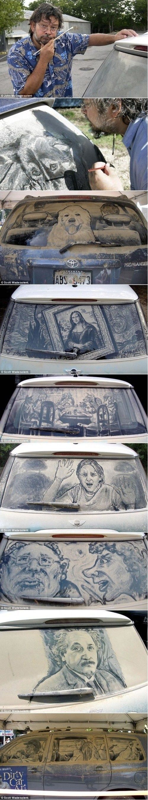Dirty car art Ive missed my calling..