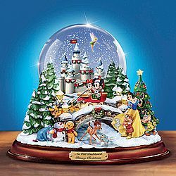 Disney Illuminated Christmas Snow Globe