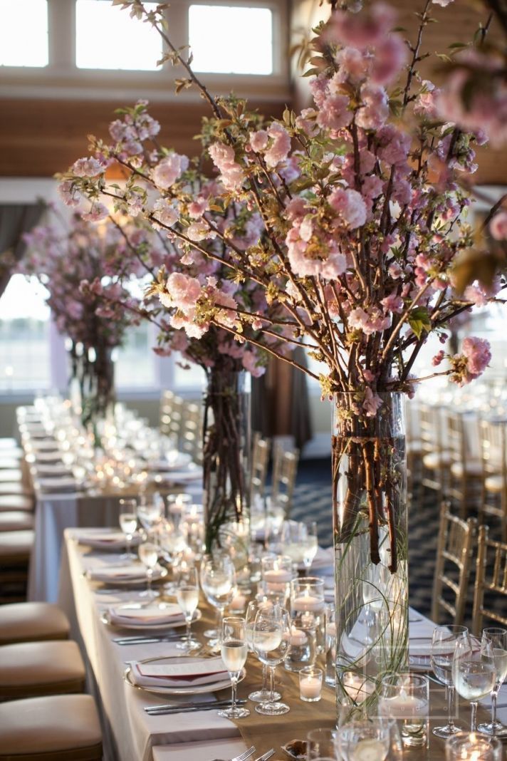 Gorgeous Cherry Blossoms – makes beautiful wedding decorations for the reception