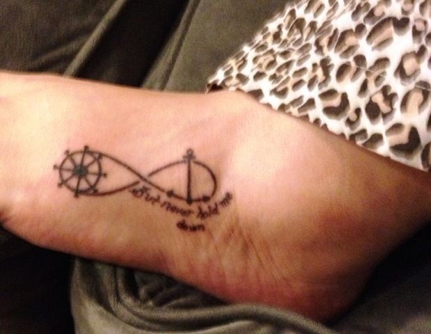 Infinity+Symbol+With+Anchor+And+Ship+Wheel+Matching+Couples+Tattoo