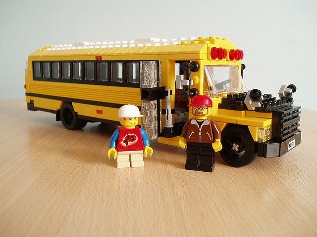 LEGO school bus