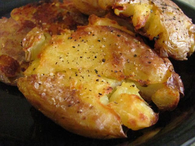 Louannes Kitchen: Smashed  Roasted Potatoes