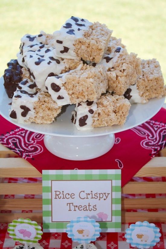 Love this!  So simple. Make the rice krispies then dip in white chocolate and sp