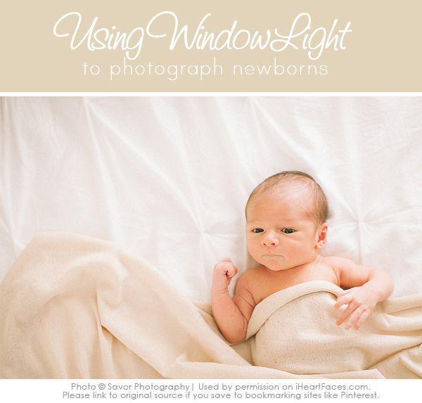 Newborn Photography Lighting Tips – How to Use Window Light for Newborn Photos.