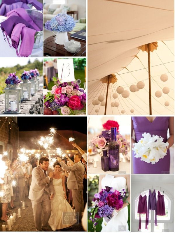 purple, blue, pink flowers, outdoor tent wedding decor