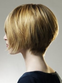 short choppy bob hair back | You can style Short Layered Haircuts as bangs by br