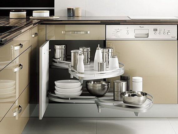 Smart Kitchen Storage Ideas for Small Space  I love this under the cabinet organ