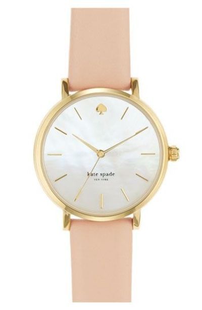 soft pink  pearl Kate Spade watch