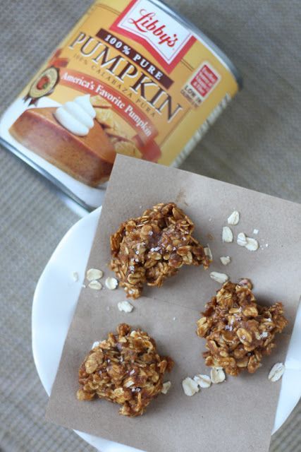 Spiced Pumpkin  Oatmeal No-Bake Cookies mmmmmm