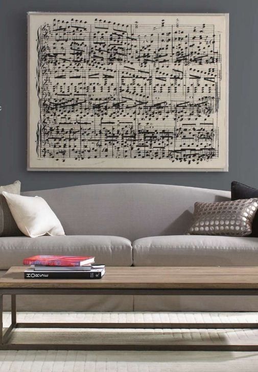 Take your favorite song and create an over-sized sheet print