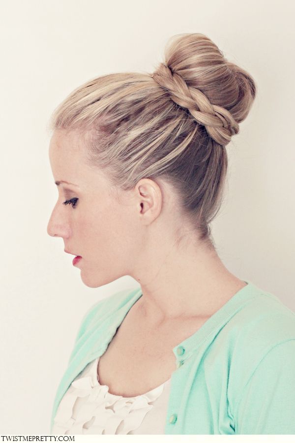 A Braided Ballerina Bun Hair Tutorial