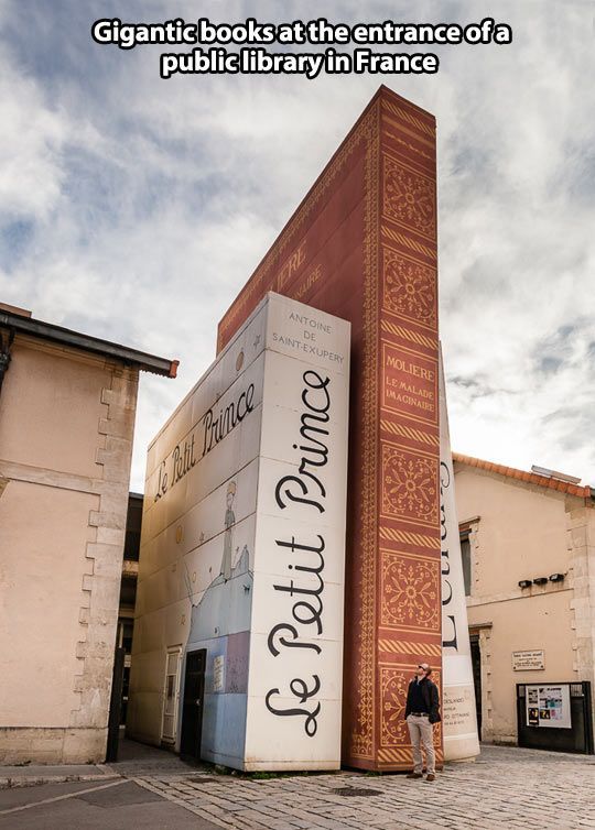 Awesome entrance to a public library in France