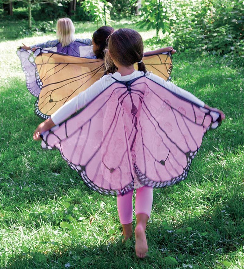 Butterfly Wings. DIY w/ sheer fabric/curtain and permanent marker