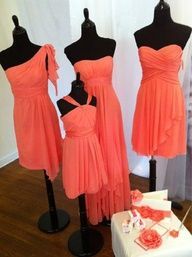 coral  or  turquoise bridesmaid dresses CANT DECIDE!!!! Either turquoise with co