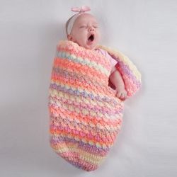 Crochet these 2 quick and easy cocoons. They are perfect for nursing or cuddling