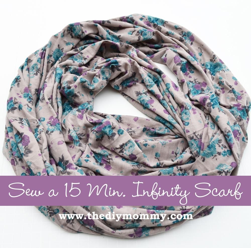 DIY Tutorial: DIY Infinity Scarf / DIY Sew a 15 Minute Infinity Scarf – Bead&Cor