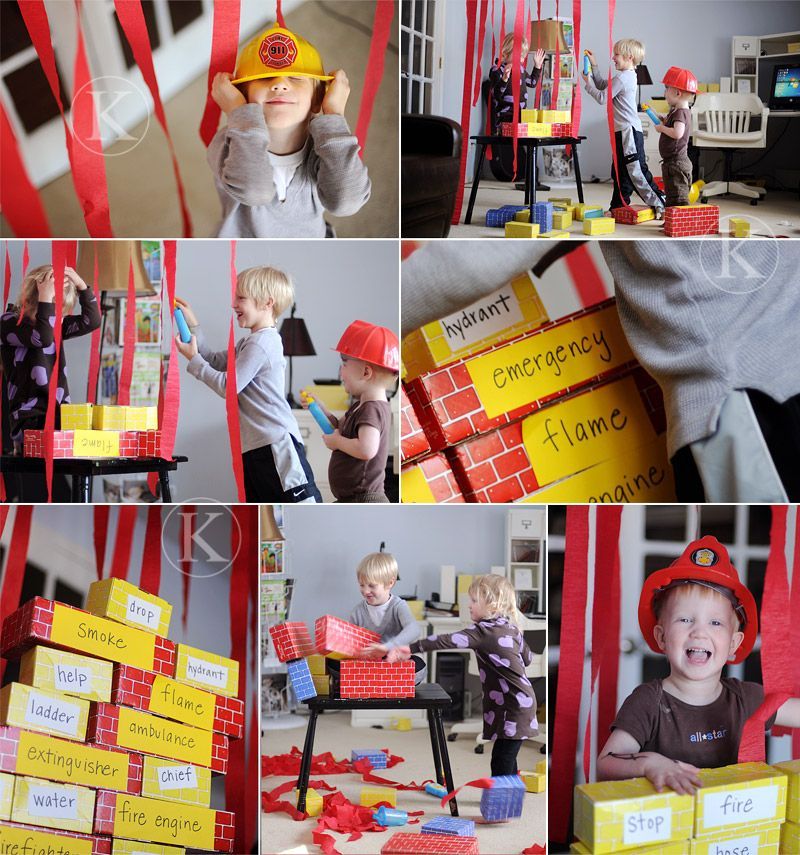 fire safety for kids  games, imaginative activities