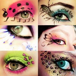 Fun face painting ideas to do with moms or big sisters makeup.