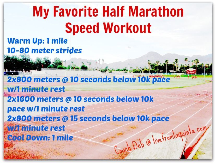 Half Marathon Speed Workout