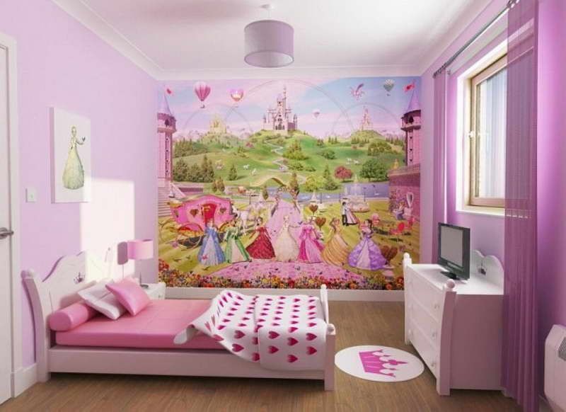 Little Girls Bedrooms | Little Girls Room Decorating Ideas With Wallpaper