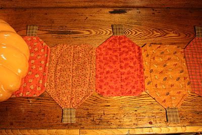 Quilted Pumpkin Table Runner