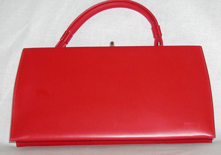red theodor vintage handbag