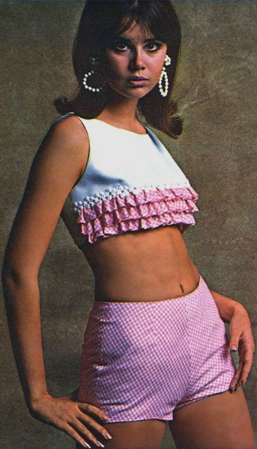 Short-shorts and a midriff top, 1966