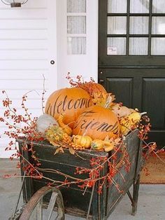 signed by tina: Pretty autumn porches….