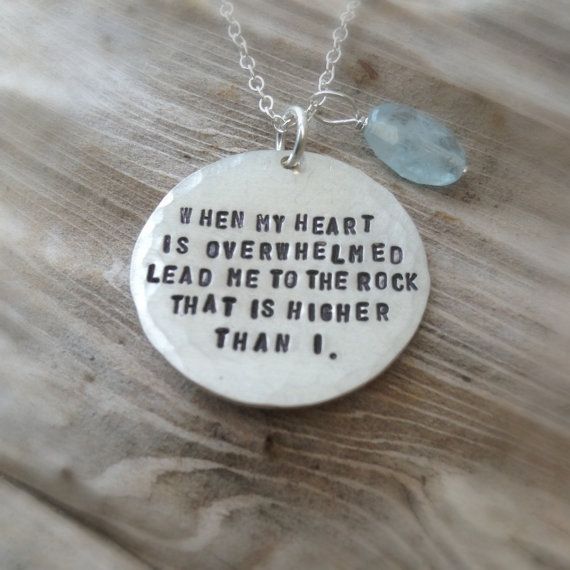 Silver Scripture Necklace  Psalm 612 Bible Quote by onelifejewelry, $75.00