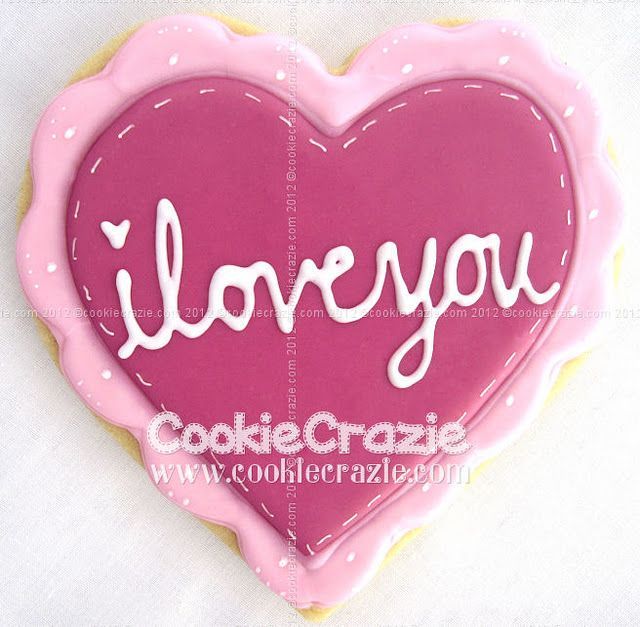 Simple Valentine Cookie decorating tutorial