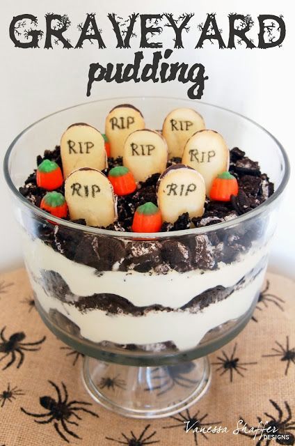 Vanessa Shaffer Designs: Halloween Treat – Graveyard Pudding