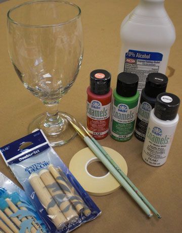 How to paint glass…Ive painted wine glasses before, but these tips make it eve