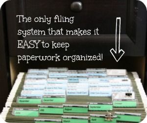 Organizing a Home Office just got super EASY! This system saved my home from bei
