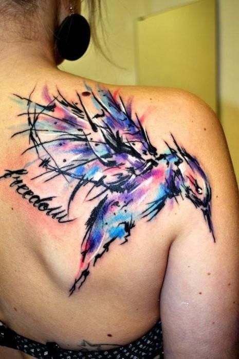 Such a beautiful hummingbird tattoo!