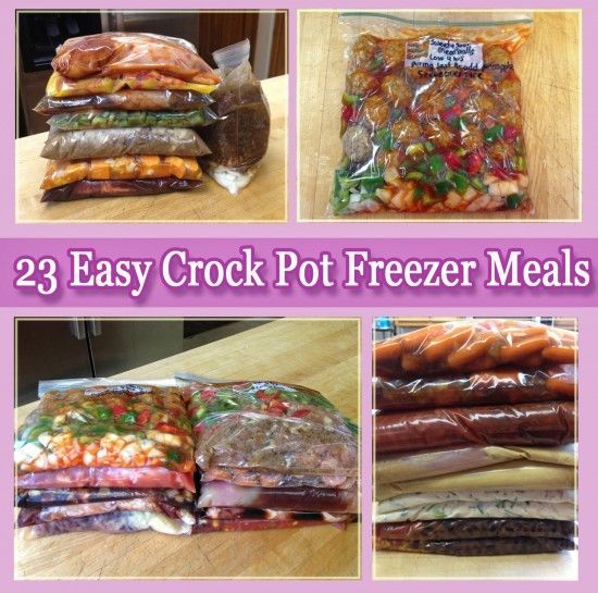 23 Easy Crock Pot Freezer Meals – Black Bean and Corn Salsa Chicken, Sweet & Sou