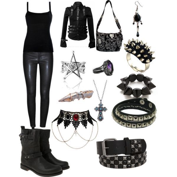 Gothic Outfit :) by emolover323, via Polyvore