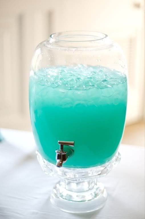 Tiffany Punch. Equal parts Blue Hawaiian Punch and Country Time Lemonade – Would