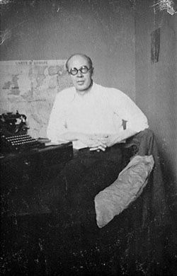 A typewriter and Henry Miller