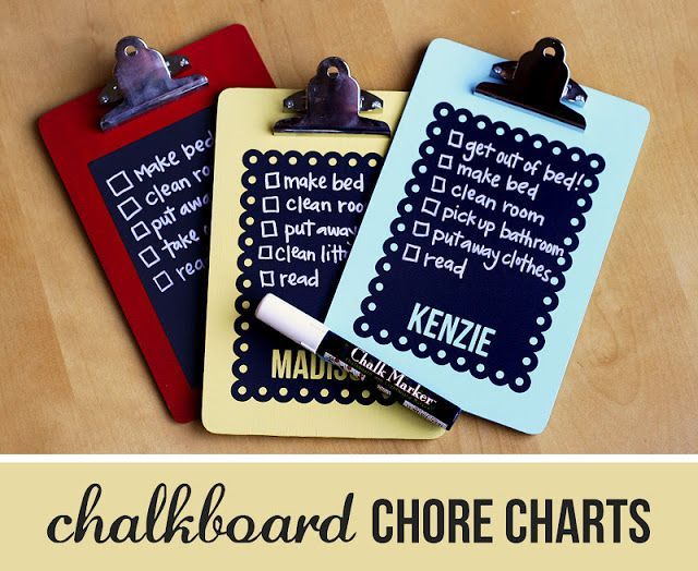 chock board chore chart | Chore Charts: Getting the Kids Involved {motivate} | E