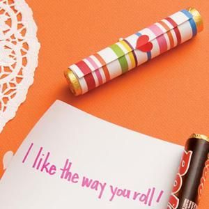 Cute DIY Valentine Idea: On-a-Roll Candy Scrolls