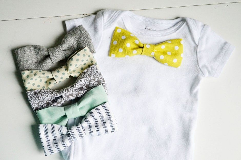 DIY bow tie onesie with snaps. Hopefully I will have tume to make this tomorrow