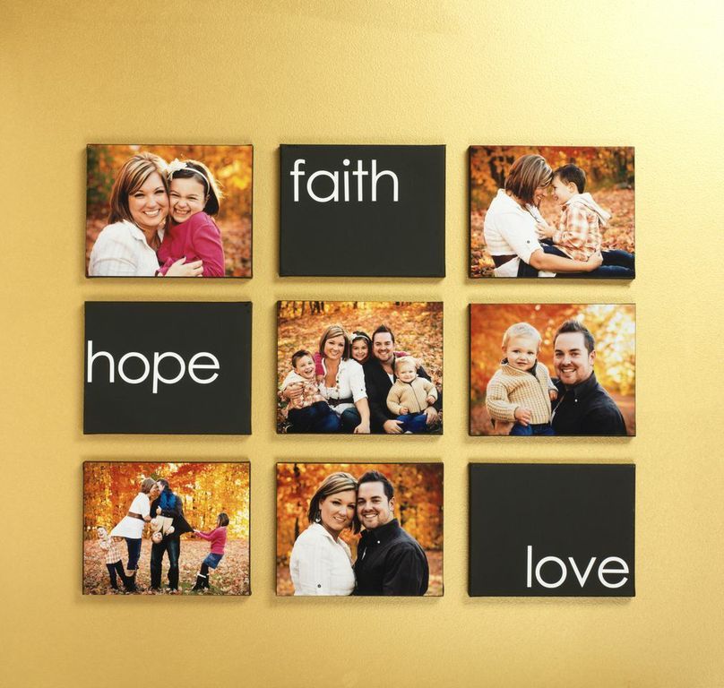 Faith Hope Love, Canvas wall art…. Another amazing home decor project from Cra